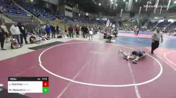 109 lbs Round Of 16 - Jason Worthley, Sanderson Wr Ac vs Matteo Malandrini, Natrona Colts