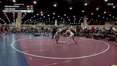 120 lbs Round 3 (6 Team) - Luke Mealer, Team Mat Clash vs Braylen Johnson, North Shelby Regulators Blue
