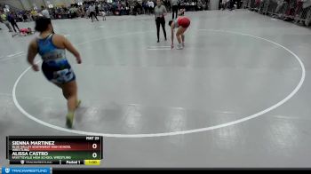 170 lbs Cons. Round 3 - Alissa Castro, Fayetteville High School Wrestling vs Sienna Martinez, Blue Valley Southwest High School Wrestling