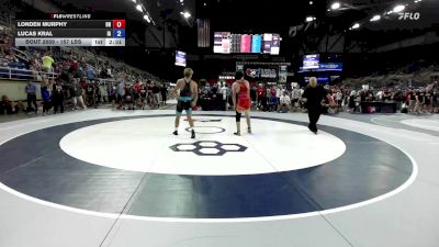 157 lbs Cons. Sub-rd Of 32 - Londen Murphy, OH vs Lucas Kral, IA