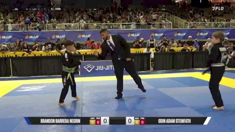Brandon Barrera Negrin vs Odin Adam Steinfath 2026 Pan Kids Jiu-Jitsu IBJJF Championship