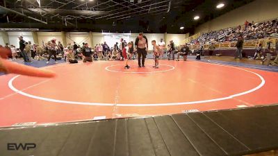 58 lbs Rr Rnd 2 - Vincent Butcher, Tulsa Blue T Panthers vs Kelley Buck, ARDMORE TAKEDOWN CLUB