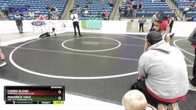 46 lbs Semifinal - Caden Sloan, Morrison Takedown Club vs Maverick Hale, Ark City Takedown Club