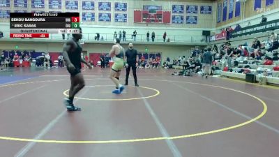 197 lbs Quarterfinal - Eric Karas, Eastern Oregon University (OR) vs Sekou Bangoura, Unattached