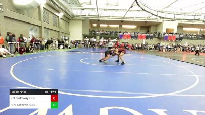 220 lbs Round Of 16 - Nehemias Pettway, Fairfield Warde vs Nick Debrito, Farmington