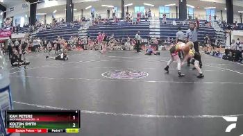 50 lbs Round 5 (6 Team) - Kam Peters, Backyard Brawlers vs Kolton Smith, Mat Rats