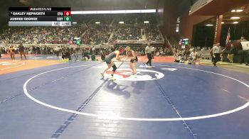 130 lbs Champ. Round 1 - Oakley Hepworth, Star Valley vs Aubree George, Cody
