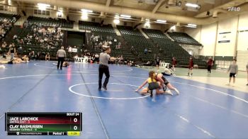 138 lbs Round 3 (16 Team) - Jace Larchick, Gretna East vs Clay Rasmussen, Kearney Catholic