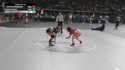G 120 lbs Cons. Round 4 - Kaitlyn Allen, Zachary Girls vs Aleyna Dominguez, North Vermilion Girls