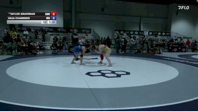 72 kg Cons. Quarters - Taylor Graveman, Cardinal WC vs Julia Chambers, Hawks Wrestling Club
