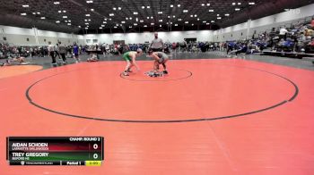 150 lbs Champ. Round 2 - Aidan Schoen, Lafayette (Wildwood) vs Trey Gregory, Buford HS