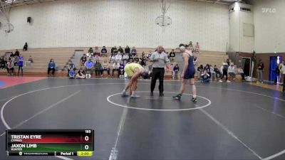 165 lbs 1st Place Match - Jaxon Limb, Hunter vs Tristan Eyre, Cyprus