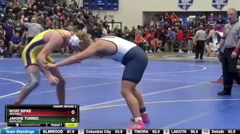 215 lbs Champ. Round 2 - Wyat Ripke, ARCHBOLD vs Javone Torres, NAPOLEON