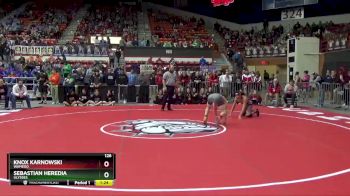 126 lbs Quarterfinal - Sebastian Heredia, Ulysses vs Knox Karnowski, Wamego