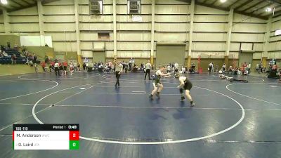 105-119 lbs Round 2 - Daxton Laird, Utah vs Maddix Anderson, Wasatch Wrestling Club