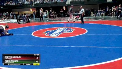 6A-120 lbs Semifinal - Carter Brickley, Lassiter H.S. vs Reece Meyers, North Forsyth