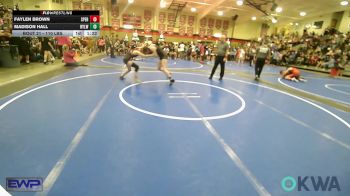 110 lbs Quarterfinal - Faylen Brown, Sperry Wrestling Club vs Madison Hall, Roland Youth League Wrestling