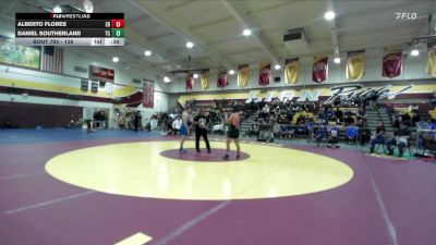 138 lbs Cons. Round 6 - Alberto Flores, Eleanor Roosevelt vs Daniel Southerland, Temescal Canyon