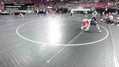 D1-144 lbs Quarterfinal - Landen Sheppard, Neenah vs Tristan North, West Allis Nathan Hale