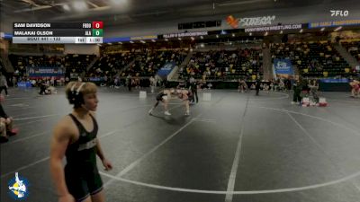 132 lbs Cons. Round 1 - Malakai Olson, Albert Lea Area vs Sam Davidson, Fort Dodge