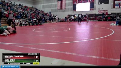 132 lbs Cons. Round 3 - Brayden Chandler, Marshall vs Jack Barz, Sauk Rapids-Rice