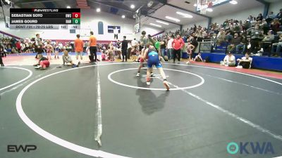 70-75 lbs Semifinal - Sebastian Soto, Bartlesville Wrestling Club vs James Gourd, Raw Wrestling Club