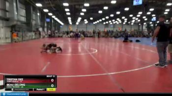 84 lbs Round 4 - Tristan Dee, Terps XPress vs Beau Delong, Crass Trained