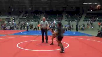 100 lbs Final - Aaliah Guebara, Maize Kids Wrestling Club vs Cheyenne Hooks, Pin-King All Stars