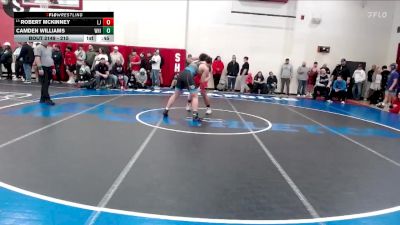 215 lbs Champ. Round 2 - Robert McKinney, Lafayette Jeff vs Camden Williams, Whiteland