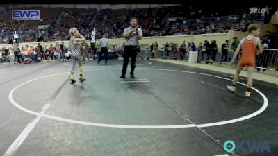 55 lbs Semifinal - Wrett Lawther, Woodward Youth Wrestling vs Cooper Karber, Standfast