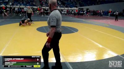 5A-106 lbs Semifinal - Owen Hoyt, West Albany vs Carsen Atterbury, Dallas