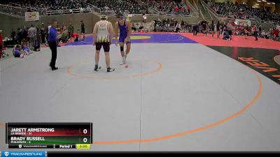 197 lbs Round 2 (4 Team) - Brady Russell, Philomath vs Jarett Armstrong, La Grande