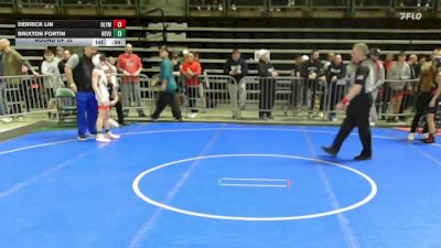 91 lbs Round Of 32 - Derrick Lin, Olympic vs Brixton Fortin, Revolution