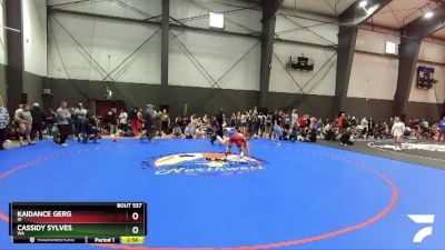 138 lbs Quarterfinal - Kaidance Gerg, ID vs Cassidy Sylves, WA