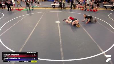 136 lbs Semifinal - Brody Wieland, MN vs Landon Weidler, IL