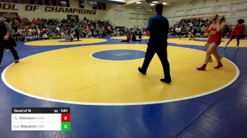 135 lbs Round Of 16 - Layne Kleimann, Mountain Ridge (UT) vs Joshua Requena, Camarillo