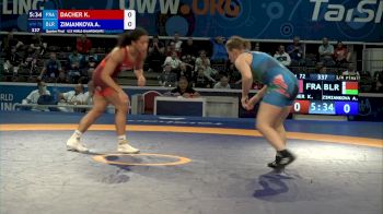 72 kg Quarterfinal - Kendra Augustine Jocelyne Dacher, Fra vs Anastasiya Zimiankova, Blr