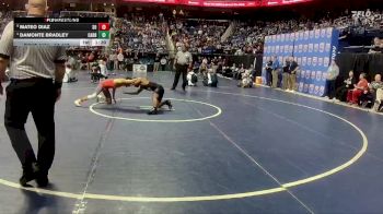 3A 113 lbs Quarterfinal - Mateo Diaz, South Rowan High School vs Damonte Bradley, Carrboro