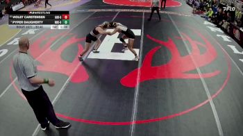 Champ. Round 1 - Pyper Daugherty, North Bend Central Girls vs Violet Carstensen, Aurora Girls