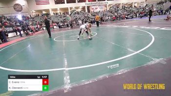 70 lbs Semifinal - Cruz Evans, COWA vs Kash Clementi, Clementi's Gladiator Academy