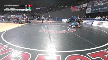 4A Boys 157 lbs Cons. Round 2 - Zachary Thompson, Scappoose Boys vs Riley Krantz, La Grande Boys