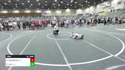 46 lbs Quarterfinal - Slade Stephenson, Small Town Grims vs Olen Lee, Lassen Wrestling Association