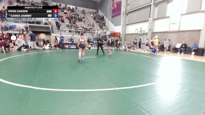 59 kg Champ. Rd Of 32 - Piper Cadden, Nebraska Panhandle Wrestling Club vs Cassia Zammit, Hilltopper Wrestling Club