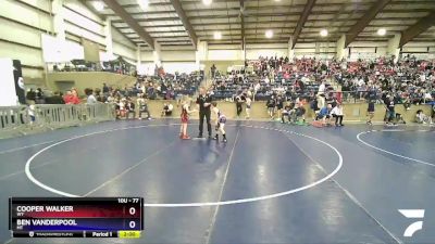 77 lbs Semifinal - Cooper Walker, WY vs Ben Vanderpool, MT