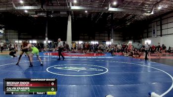 150 lbs Semis & 1st Wb (8 Team) - Beckham Enoch, RALEIGH AREA WRESTLING vs Calvin Kraisser, HEADHUNTERS - GREEN