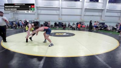 E-153 lbs Consi Of 4 - Sebastian Lemon, WV vs Talon Decker, IL