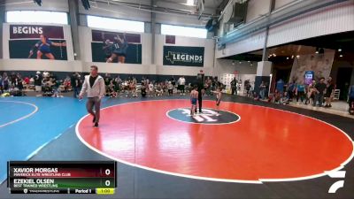 50 lbs Champ. Round 1 - Xavior Morgas, Maverick Elite Wrestling Club vs Ezekiel Olsen, Best Trained Wrestling