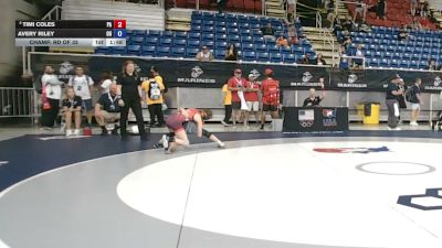 100 lbs Champ. Rd Of 32 - Timi Coles, Pennsylvania vs Avery Riley, Ohio