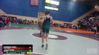 3 - 132 lbs Quarterfinal - Josiah Sykes, Skyline vs Cameron Noell, Cave Spring