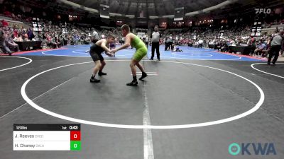 120 lbs Consolation - Jax Reeves, Checotah Matcats vs Hunter Chaney, Oklahoma Wrestling Academy